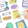 Pegatinas Escribibles Infeel.Me, Cada Día Suceden Cosas Buenas, Adhesivos Decorativos Creativos de Dibujos Animados Lindos para Diarios DIY