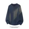 Camiseta Henley de Algodón para Hombre, Corte Holgado Casual, Tendencia Primavera y Otoño, Marca Trendy, Manga Larga