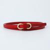 Cinturón estilo Chanel para mujer, estilo coreano, superventas, hebilla simple en forma de 8, para combinar con todo, cinturón fino decorativo multicolor.