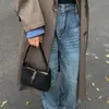 Bolsa de Axila Retro Simples Tendência Outono Feminina Tendência Nicho Versátil Grande Capacidade Ombro Único Transversal
