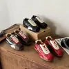 Tacón Alto de 6 cm~Piel Genuina 2026 Nuevo Estilo Otoño Bloqueo de Color Retro Con Cordones Versátil Casual Deportivo Zapatos de Entrenamiento Alemanes para Mujer
