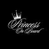 Comercio exterior al por mayor Pegatinas para coche Princess Baby On Board Pegatinas para coche Crown Princess A262