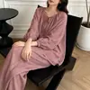 Novidade para Outono2026 Conjunto de Pijama Pulôver de Algodão e Seda de Alta Qualidade para Mulheres, Estilo Solto e Casual, Adequado para Ambientes com Ar Condicionado