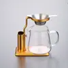 Suporte de Madeira de Nogueira com Base de Cobre para Infusor de Chá, Acessórios para Conjunto de Chá Kung Fu, Base para Coador de Chá, Suporte para Infusor de Chá