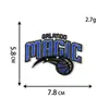 Logotipo de Equipo de Baloncesto Bordado Pegatinas de Tela para Ropa, Zapatos y Sombreros Insignia Bordada Parche Pegatinas Logotipo de Equipo Insignia Logotipo Pegatinas Bordadas