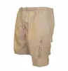 Shorts Casuais de Trabalho de Verão para Homens, Comércio Exterior Transfronteiriço, Shorts Esportivos Modernos Largos com Múltiplos Bolsos, Atacado em Estoque