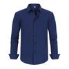 Camisas para Hombre Tallas Grandes Estilo Europeo y Americano Jiachuan, Talla Extra Grande y Corte Holgado, Camisas Ligeras de Negocios, Manga Larga para Hombre, Ropa para Hombre Tallas Grandes de 300 kg