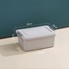 Caja de Almacenamiento Plástico Caja de Almacenamiento de Ropa Plástico Dormitorio Estudiantil Grande Hogar Caja de Almacenamiento de Ropa con Rueda