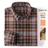 Camisa de franela a cuadros de alta gama, talla grande transfronteriza para hombre, casual, manga larga, abrigo para primavera y otoño de Amazon, camisa para hombre
