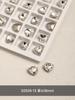 Venda quente de jóias de unhas de diamante transparente Super Flash torto coração machado Diamante gota de água gordura quadrado borboleta diamante branco acessórios de unhas atacado