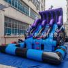Tobogán Acuático Inflable Combinado con Piscina Puesto Exterior Móvil Grande Parque Acuático Fabricante de Equipos de Atracciones