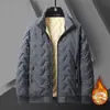 Colete Dad de Outono e Inverno Colete para Pessoas de Meia-Idade e Idosos Colete de Algodão Quente Espessado Colete de Lã Pelo Integrado Masculino