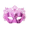 Máscara de Media Cara para Fiesta de Disfraces, Máscara de Ojos de Alta Calidad para Fiesta de Cumpleaños, Carnaval Transfronterizo, Plástico Electroplateado