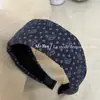 Diadema artística vintage de ala ancha con estampado de anacardos para mujer, adecuada para el uso diario, con un toque de alta gama, también adecuada para lavarse la cara y peinarse