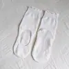 Calcetines de Yoga y Pilates sin Talón para Mujer, Calcetines de Encaje Profesionales Antideslizantes de Media Pantorrilla para Danza, Ejercicio, Fitness, Calcetines de Piso para Adultos