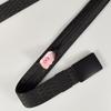 [cinturón de dinero oculto] Hebilla cuadrada negra de 38 mm, patrón de malla, nylon, cinturón de dinero oculto para hombre, cinturón exterior antirrobo