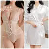 Ropa Interior Sexy Pijama Sexy de Encaje para Mujer Malla Tentación Ropa para el Hogar Cosplay Pasión Uniforme Traje Perspectiva