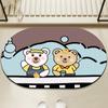 Alfombra de Dibujos Animados Alfombrilla Absorbente para Suelo de Baño Hogar Barro de Diatomeas Entrada de Baño Antideslizante Secado Rápido Felpudo