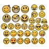 Pegatinas de Tela con Expresiones de Emoji Accesorios para Ropa Calcomanías Decorativas Parches Divertidos Serie de Insignias Redondas Lindas de Smiley
