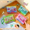 Llavero Original de Teclado de 14 Teclas Inclinado de Crayon Shin-chan Juguete Creativo de Descompresión para Niños Colgante Regalo Venta al por Mayor