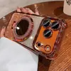 Adecuado para Funda de Teléfono Móvil Iphone18Promax, Airbag Anticaída, Espejo Brillante, Soporte Magnético, Funda Suave Apple 17 16