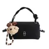 2026 Nuevo Bolso Cuadrado Pequeño de Diseño de Nicho con Cierre de Solapa, Bolso de Hombro Cruzado de Moda para el Trabajo, Bolso de Mano con Patrón de Lichi