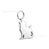 Serie de Colgantes Anillo Gato Corriendo de Aleación de Titanio F136 Pulsera de Gato Creativa DIY Pendientes Joyería para Perforaciones Accesorios