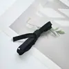 12cm Gris Lana Cepillada Estampado Corazón Lazo Tela Lazo para el Cabello Material DIY Scrunchie Tira de Tela