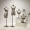 Loja de roupas de alta qualidade renda lingerie sutiã push-up manequim de meio corpo adereço para vitrine de roupas femininas