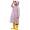 Impermeable de Lunares para Niños de Primaria, No Desechable, Engrosado, Estilo Largo, Adecuado para Jardín de Infancia, Viajes al Aire Libre, Poncho de Lluvia Portátil de una Pieza