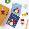 Mensaje Serie Navideña Calcomanías Bordadas Bendición Festiva DIY Ropa Bolsa de Almacenamiento Libro de Cuentas a Mano Calcomanías de Tela Decorativas 16