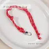 Bolso de Estilo Nuevo con Correa Tejida a Mano de Paracord, Correa de Muñeca Anticaída para Llevar, Tendencia Portátil de Cuerda Tejida Estilo Nuevo