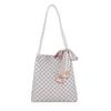 Bolso Tipo Cubo de Gran Capacidad 2024 Nuevo Bolso de Hombro Textura PU Bolso de Mujer Moderno de Gran Capacidad Bolso de Axila