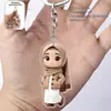 Novo pingente de chaveiro plano acrílico 2D transfronteiriço apresentando uma menininha, adequado para mochilas, celulares, bolsas de academia e malas