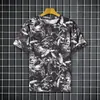 Camiseta de manga corta de seda helada para hombre, diseño de nicho de verano, moderna, a la moda, personalizada, de secado rápido, cuello redondo, venta al por mayor