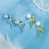 Aretes de lazo con borla larga y perlas, diseño de nicho, de alta gama para mujer, gris frío, únicos, estilo extranjero, aretes de moda