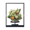 Estante de Plantas de Doble Plato Montado en la Pared Maceta para Flores Estante de Flores para Interiores y Exteriores Estante de Decoración de Pared Adornos Estante para Exhibición de Flores