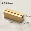 Placa de Número de Mesa Sólida Engrosada de Acero Inoxidable, Soporte para Menú, Tarjeta de Nombre de Plato, Soporte para Tarjeta de Mesa, Pinza para Menú