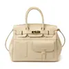 Moda Transfronteiriça Bolsa Kelly de Grande Capacidade Nova Bolsa Transversal Versátil para o Dia a Dia Bolsa Platinum Portátil de Alta Gama para Mulheres