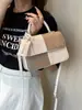 Bolso de Mano Pequeño de Alta Gama para Mujer 2026 Nueva Moda Versátil de Hombro Cruzado Patchwork Bloques de Color Bolso de Mano Pequeño Cuadrado