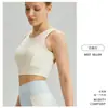 Sujetador Deportivo Cruzado Nuevo para Mujer a Prueba de Impactos Anticaída Cuello en U Espalda Bonita Camiseta sin Mangas de Yoga Top Deportivo para Correr Fitness