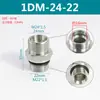 Adaptador hidráulico acero 45# Yonghua cono de 24 grados férula sello ED fitting para manguera 1CB 1CM 1DB 1DM