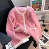 2026 Nuevo Estilo Caliente Elegante de Moda Suéter Estilo Pequeño Chanel para Mujer Otoño Invierno Cárdigan Chaqueta de Punto de Terciopelo de Visón para Mujer Versátil
