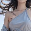 Tatuaje Adhesivo Semipermanente Herbal de Telaraña de Zarza de Araña Entrelazada para Hombres y Mujeres, Tatuaje Artificial Impermeable de Larga Duración, Jugo Clavícula
