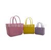 Bolsa de Playa Eva para Viajes al Mar al por Mayor Bolsa de Almacenamiento Bolsa con Agujeros Moldeada por Inyección de Eva Bolso de Mano para Mujer Logo Personalizable