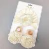 Sombrero de Bebé Primavera Verano Set de Calcetines Delgados 0-12 Meses Bebé Recién Nacido Elegante Princesa Flor de Gasa Sombrero Indio
