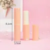 Tubo de bálsamo labial bege estilo coreano 4G DIY tubo caseiro para bálsamo labial material fio moído Tubo tubo vazio