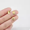 Parches de Latón, Parches de Dios de la Riqueza de Cinco Vías Chapados en Oro, Parches para Accesorios de Joyería DIY, Soportes Adhesivos para Perlas Accesorios DIY
