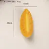 Accesorios de resina DIY de dibujos animados, 5 tipos de clips para el pelo de pegamento de crema de frutas cortados por la mitad, hebillas para zapatos, llaveros, colgantes, accesorios