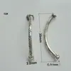 Tailândia Chiang Mai Prata Artesanal Tubo Curvo Tubo Fino Liso Tubo Pequeno Esculpido Pulseira Colar Acessórios de Joias de Prata DIY